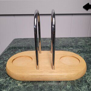 Wooden Napkin and Salt and Pepper Holder